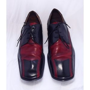 Stacy Adams Leather Red Black Shoes